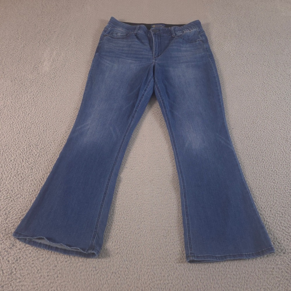 Democracy Jeans Womens 14 Petite Itty Bitty Bootcut Ab'solution Stretch Denim